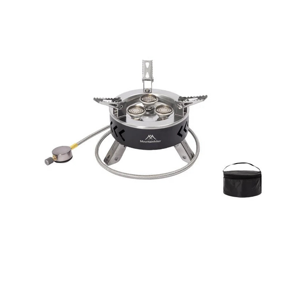 NNEOBA Camping Gas Stove 6800W Three-Star Black