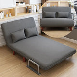NNEOBA 65CM Grey Simple Folding Sofa Bed - Easy Assembly & Durable Comfort