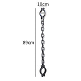 Halloween Plastic Handcuffs Fetters Ball Props Realistic Pranks With Chain Anklets Costume Props Prisoners Cosplay Accessories