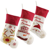NNEOBA Set of 3 Festive Christmas Stocking Socks