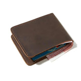 Full Cow Genuine Leather Men's Bifold Wallet
