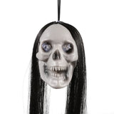 Halloween Hanging Long-Hair Ghost Skeleton LED Pendant 1Pcs