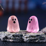 10 Pcs Luminous Ghost Figures – Glow-in-the-Dark Mini Halloween Decorations for Home, Garden & Miniature Landscapes