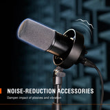 NNEOBA USB/XLR Dynamic Microphone Touch Mute Headphone Jack