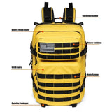 NNEOBA 45L Tactical Fitness Backpack Molle Rucksack Yellow