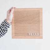 NNEOBA Natural Wood Letter Board