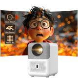 NNEOBA Smart Mini Home Theater Projector White