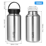 NNEOBA 1050ml Stainless Steel Water Bottle