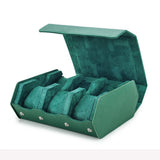 6-Slot Genuine Leather Watch Roll – Hexagon Watch Storage & Travel Display Case
