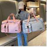 NNEOBA Travel Handbag Dry And Wet Separation Convertible Design Pink