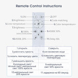 NNEOBA Smart LED Ceiling Lamp - Dimmable, Remote Control - Bedroom, Living Room