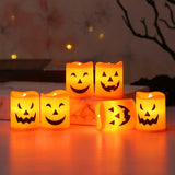 6-Piece Halloween LED Candle Lights – Battery-Powered