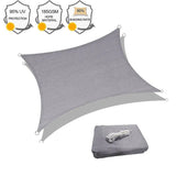 NNEOBA Waterproof Rectangle Sun Shade Sail Oxford Fabric Canopy Dark Gray