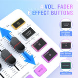 NNEOBA RGB Streaming Podcast Kit Dynamic Mic with Audio Mixer