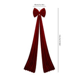 Large Velvet Christmas Bow Ornament
