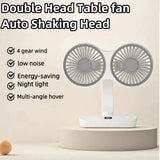 NNEOBA Multi-Function Double Head Shaking Fan