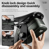 NNEOBA 0.5L Seamless Waterproof Mini Bicycle Saddle Bag 600D TPU Green