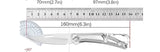 NNEOBA Folding Meat Cleaver Knife Silver