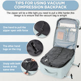 NNEOBA Vacuum Compression Laptop Backpack Blue
