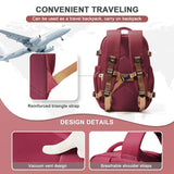 NNEOBA Waterproof Travel Laptop Backpack Red