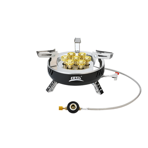 NNEOBA 7-Core Camping Gas Stove Multi-Fuel Burner Black