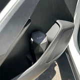 NNEOBA Portable Mini Car Trash Can–Waterproof Storage Bin with Lid Black