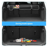 NNEOBA 2-in-1 Car Trunk & Backseat Organizer High-Capacity Oxford Storage Bag Black