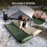 NNEOBA Self-Inflating Camping Air Mat with Built-in Pillow Green