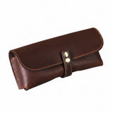 Retro Genuine Leather Glasses Case for Men and Women