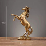 NNEOBA Elegant Resin Horse Sculpture - Creative Home and Office Decor