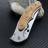 NNEOBA Professional Mini EDC Pocket Knife Brown