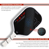 Gen4 Thermoformed T700 Raw Carbon Fiber Pickleball Paddle – 16mm