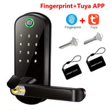 NNEOBA Smart Fingerprint Door Lock with App Control & IC Cards (Waterproof)