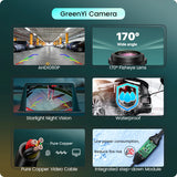 NNEOBA AHD1080P Universal Car Backup Camera Full HD Night Vision Black
