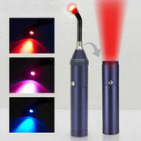 NNEOBA 3-in-1 Red Light Therapy Wand Infrared & Blue Light Blue