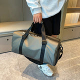 NNEOBA Waterproof Travel Sports Duffel Bag Grey