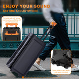 NNEOBA Wireless Speaker with Dual Woofers and Two Microphones