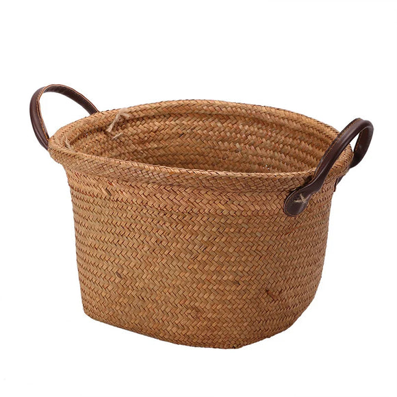 NNEOBA Foldable Seagrass Wicker Basket