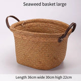 NNEOBA Foldable Seagrass Wicker Basket