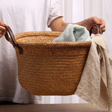 NNEOBA Foldable Seagrass Wicker Basket