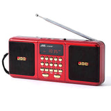 NNEOBA Portable FM Radio Bluetooth Speaker Red