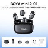 NNEOBA Mini Wireless Lavalier Microphone AI Noise Reduction USB-C