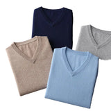 Men's Cashmere Blend V-Neck Sweater