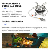 NNEOBA High-Power Camping Gas Stove Portable Split Furnace Black
