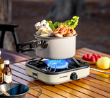 NNEOBA 3500W Split Camping Gas Stove High Firepower Cassette Burner White