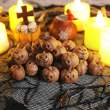 20pcs Miniature Resin Pumpkins for Halloween– 1.6 × 1.5 × 1.7CM