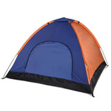 NNEOBA Lightweight 3–4 Person Camping Tent with Rain Fly Blue/Orange