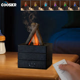 NNEOBA Flame Aroma Diffuser – Mini Humidifier with Essential Oil & Night Light