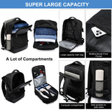 NNEOBA Laptop Backpack with Air Cushion Straps Black