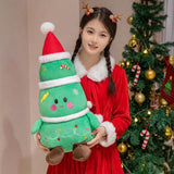 Christmas Tree Plush Toy Festive Stuffed Doll for Holiday Decoration